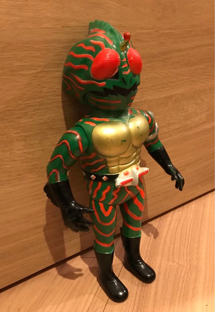 【希少】当時物 70s 仮面ライダー アマゾン トーキング 増田屋 ソフビ ②