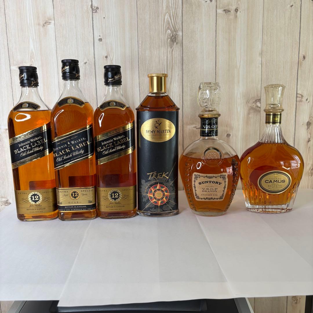 M*A様 ジョニー/サントリーTEK/カミュXO　未開封洋酒セット