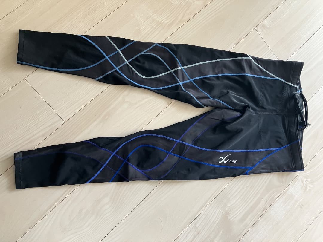 【美品】CW-X スポーツタイツ　サイズM　HZO639　ブルー