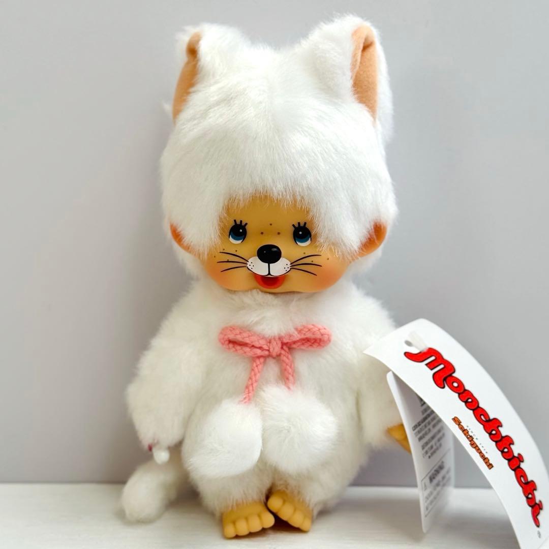 【EU限定・希少】モンチッチ 白い猫 ぬいぐるみ