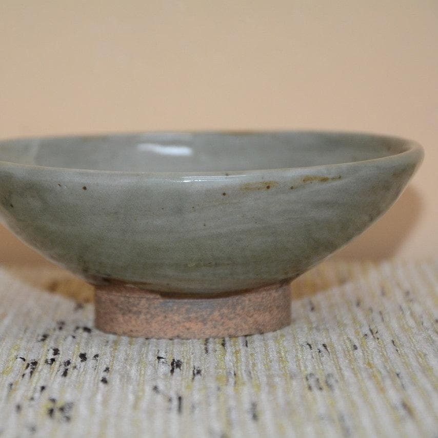 茶道具　膳所平茶碗一双　表千家　久田無適斎造　中古品　送料無料