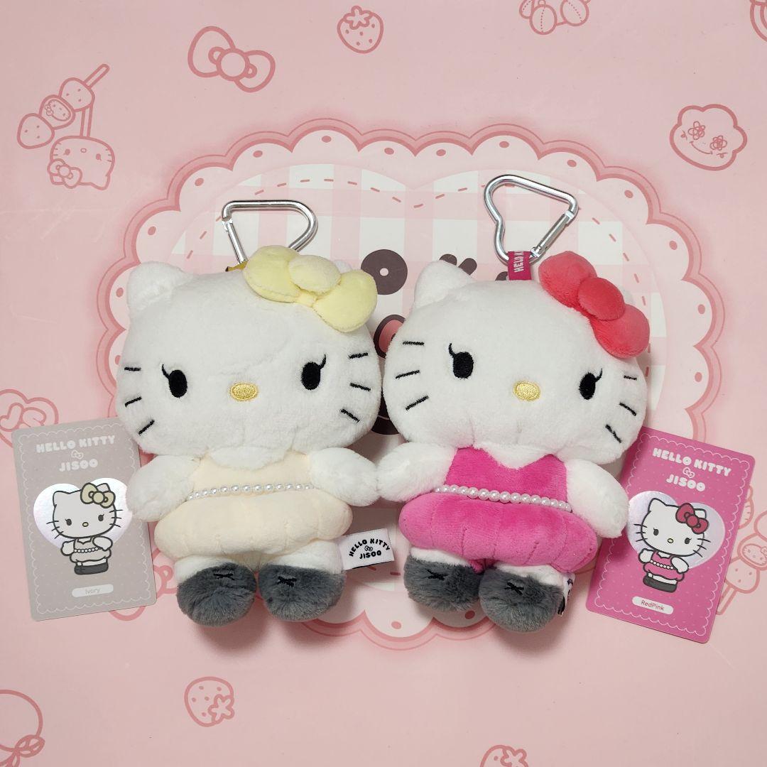 BLACKPINK ジス ハローキティぬいぐるみ キーホルダー 2点