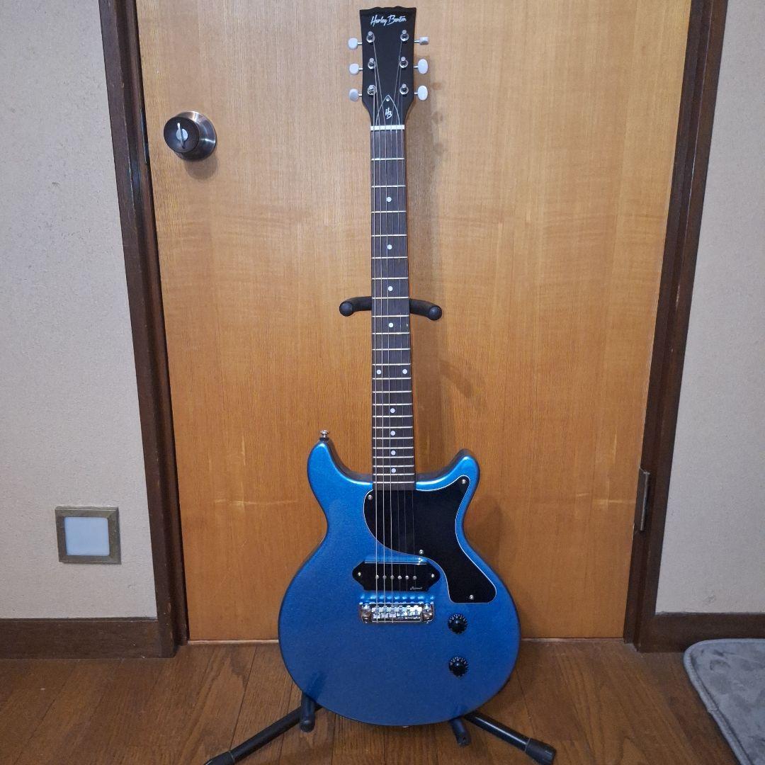 ギター Harley Benton DC-Junior Pelham Blue