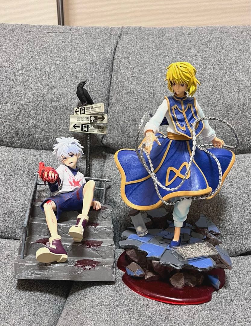 h×h《完成品》ガレージキットキルア・クラピカフィギュア 2体セット