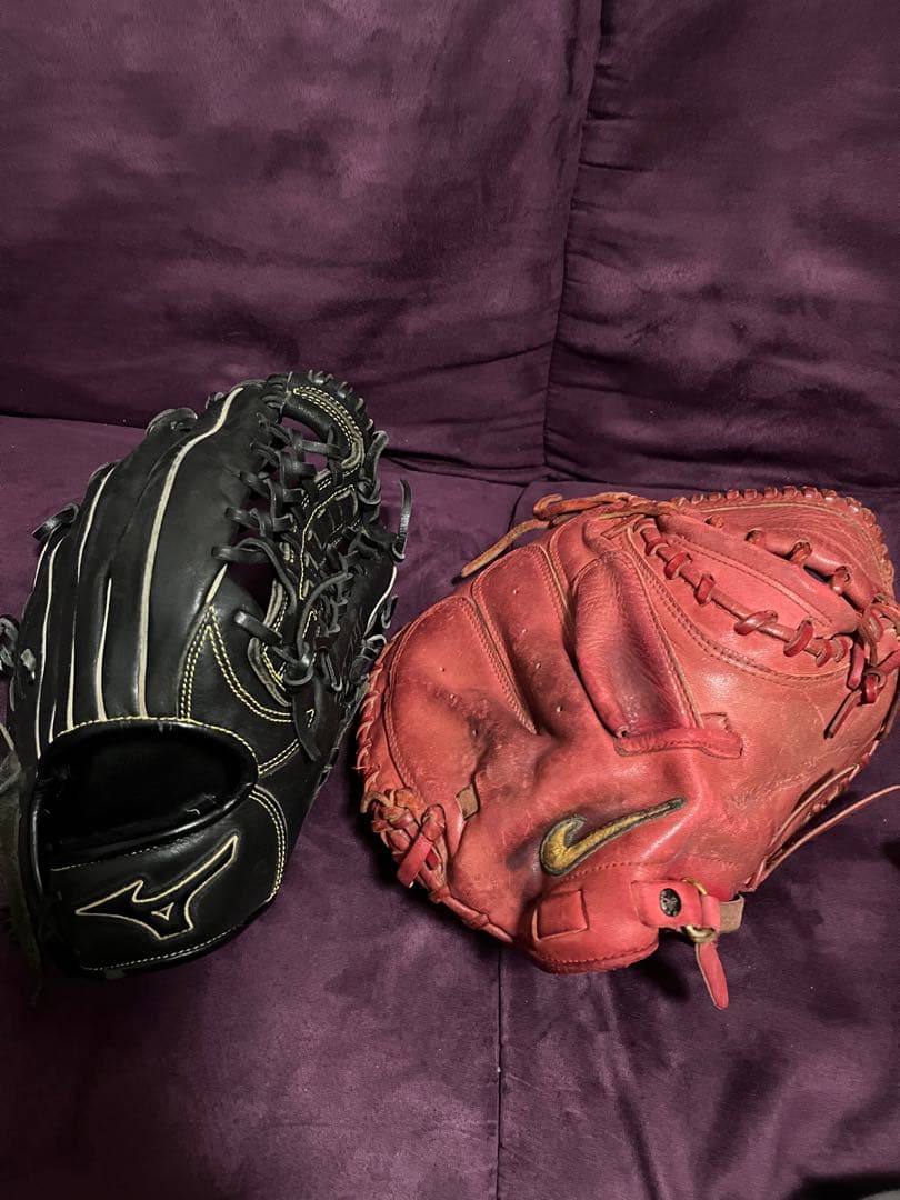 Mizuno & Nike 野球グローブ 2点セット