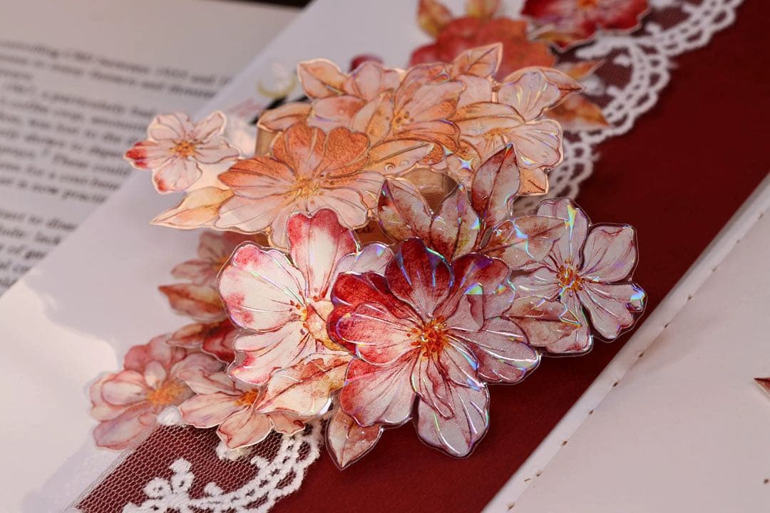 小白家文創《赤相思》海外マスキングテープ　マステ 【2509】