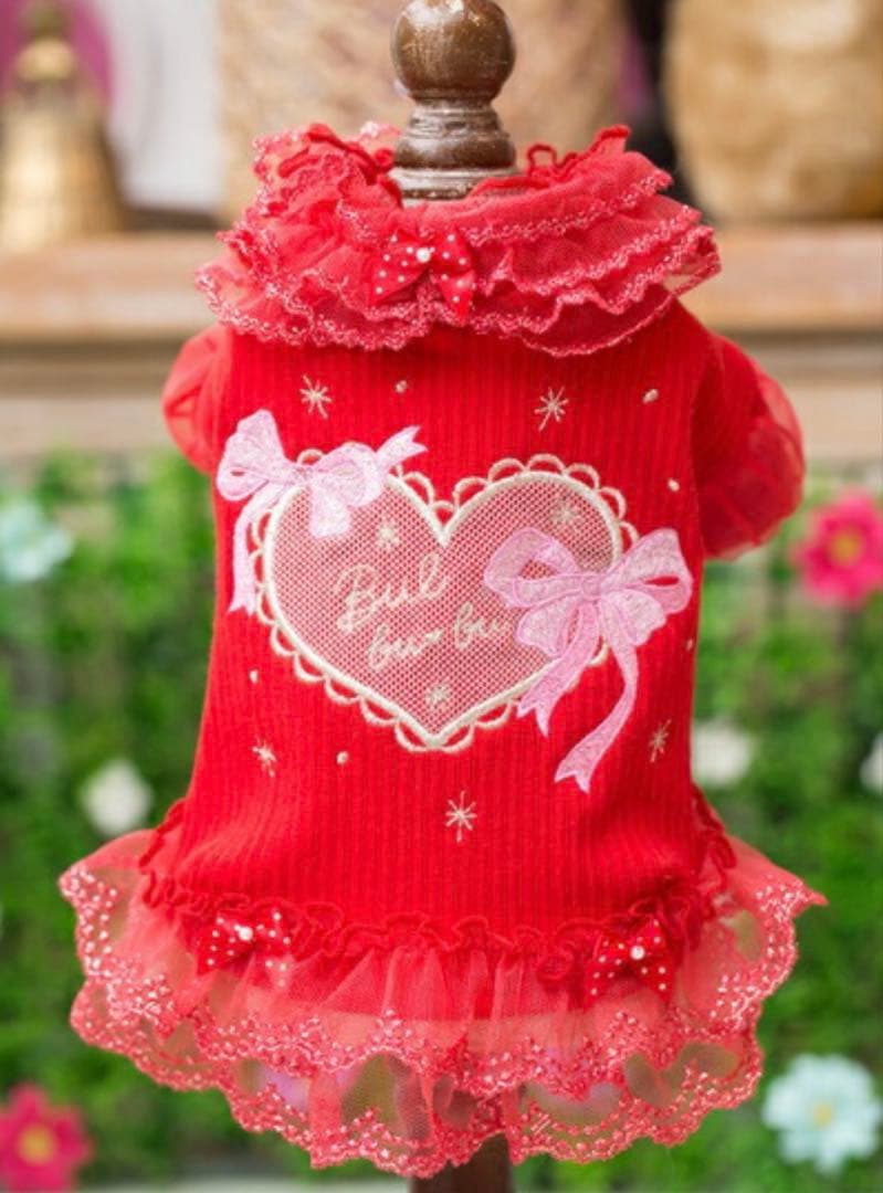 ブルブブ BUL BU-BU ハートリボンフリルハイネックTee