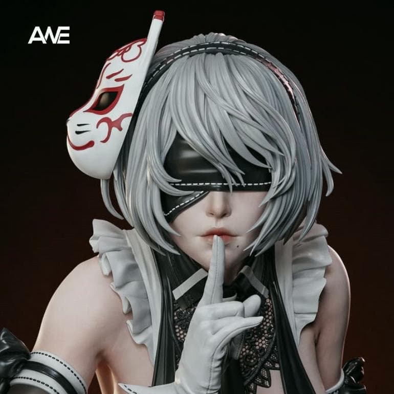 ニーア・オートマタ　２B　ガレージキット　塗装済み完成品フィギュア　ANE正規品