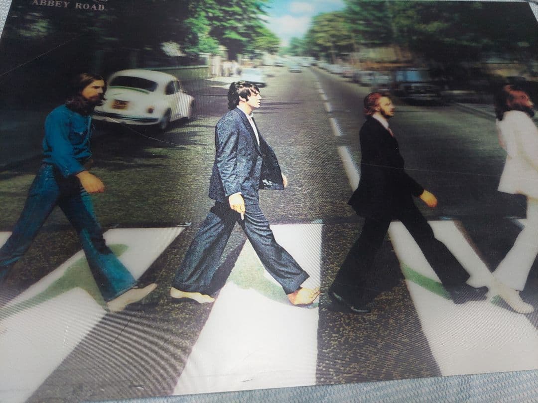 ビートルズアビー・ロード３Dプラ板大型ポスター