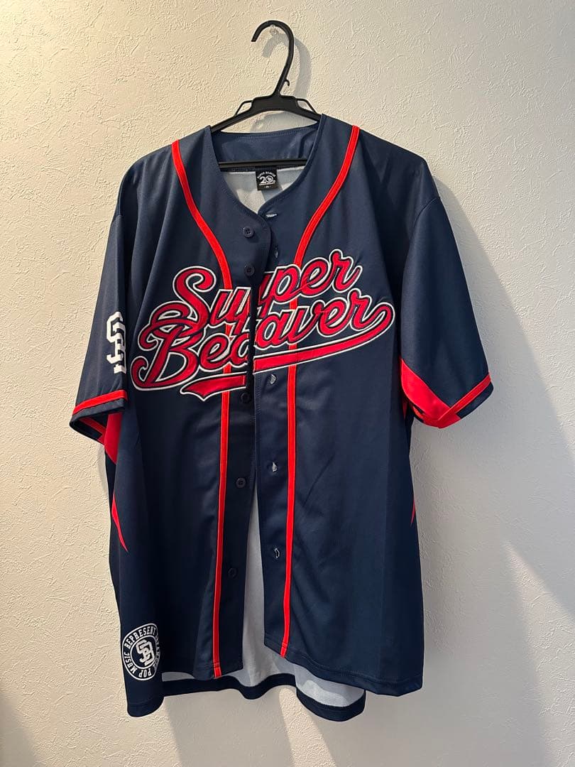SUPER BEAVER ベースボールTシャツ ネイビー XLサイズ