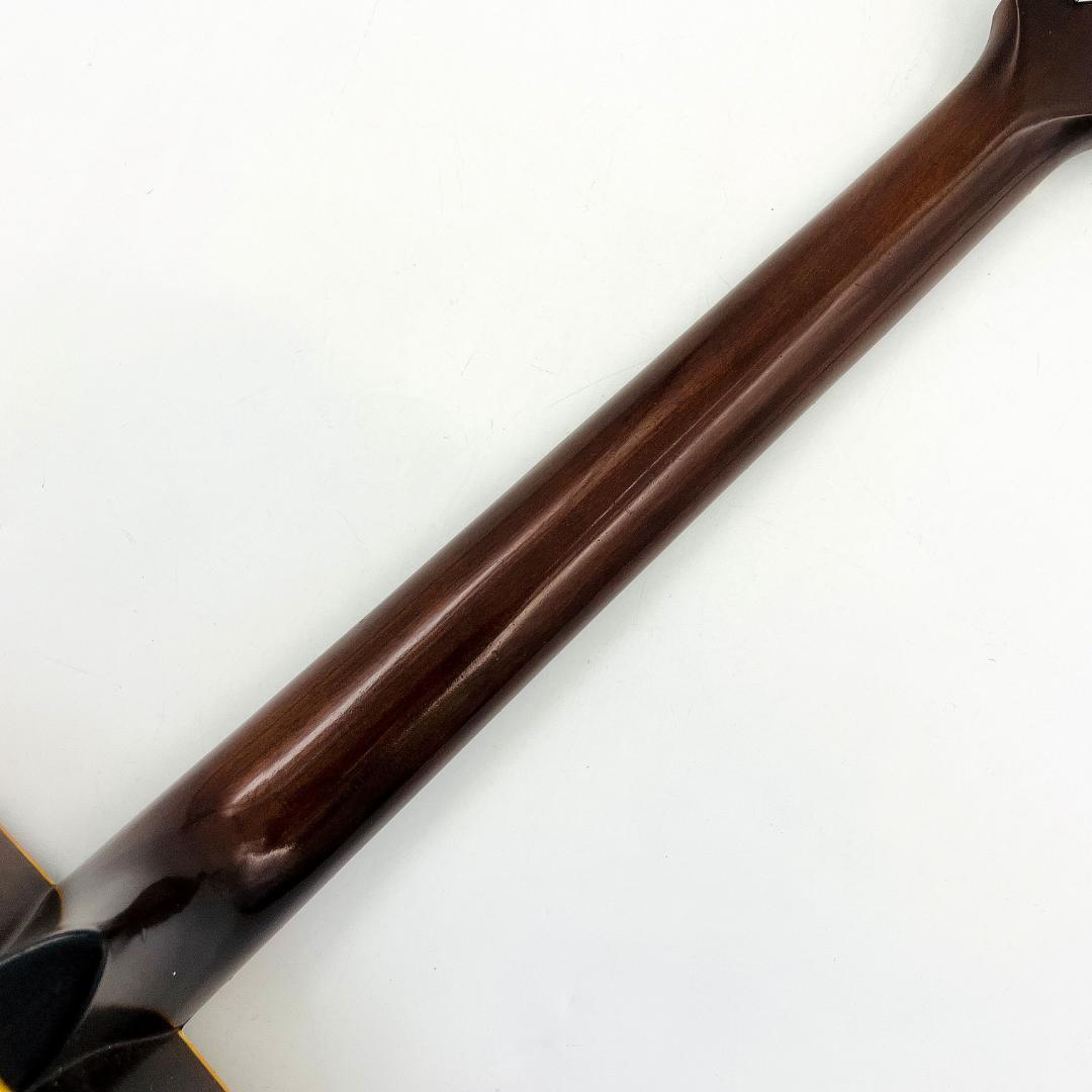 詳細不明 アコースティックギター 国産ビンテージ風 ソフトケース付【整備品】