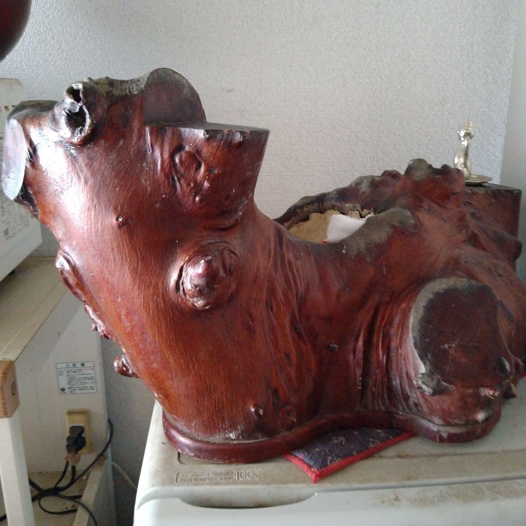 木製装飾品 自然な形状 茶色