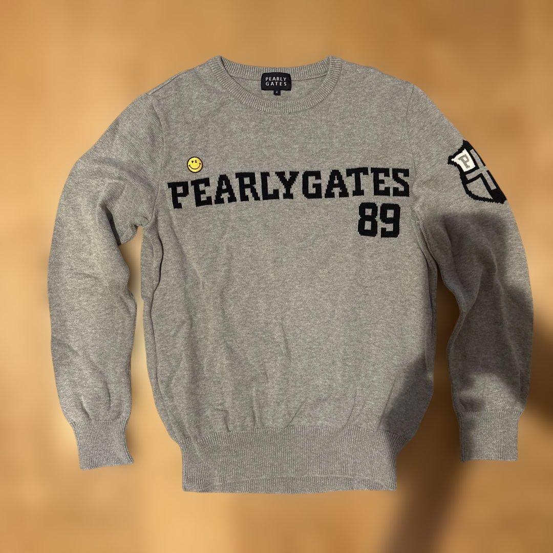 PEARLY GATES パーリーゲイツ　クルーネックセーター　サイズ4