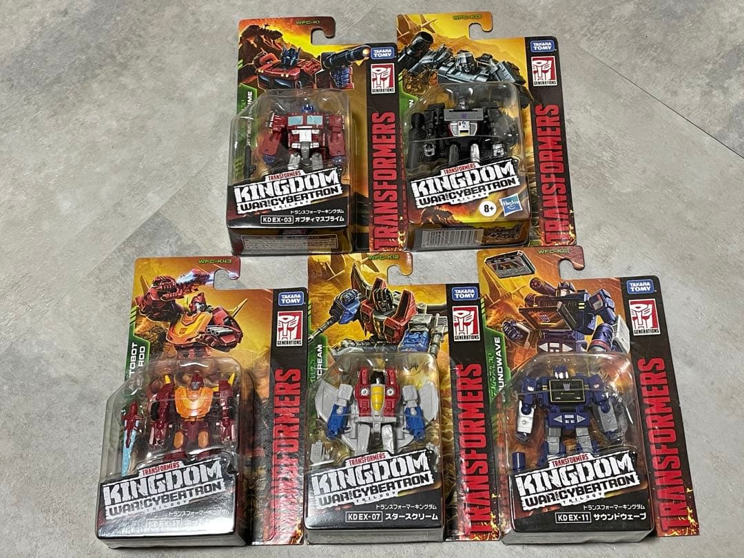 トランスフォーマー キングダム コアクラス ホットロッド メガトロン など5体