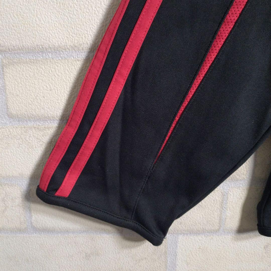アディダス★00s ACミラン 刺繍ロゴ ピステ ゲームシャツ ロンT 黒 XL