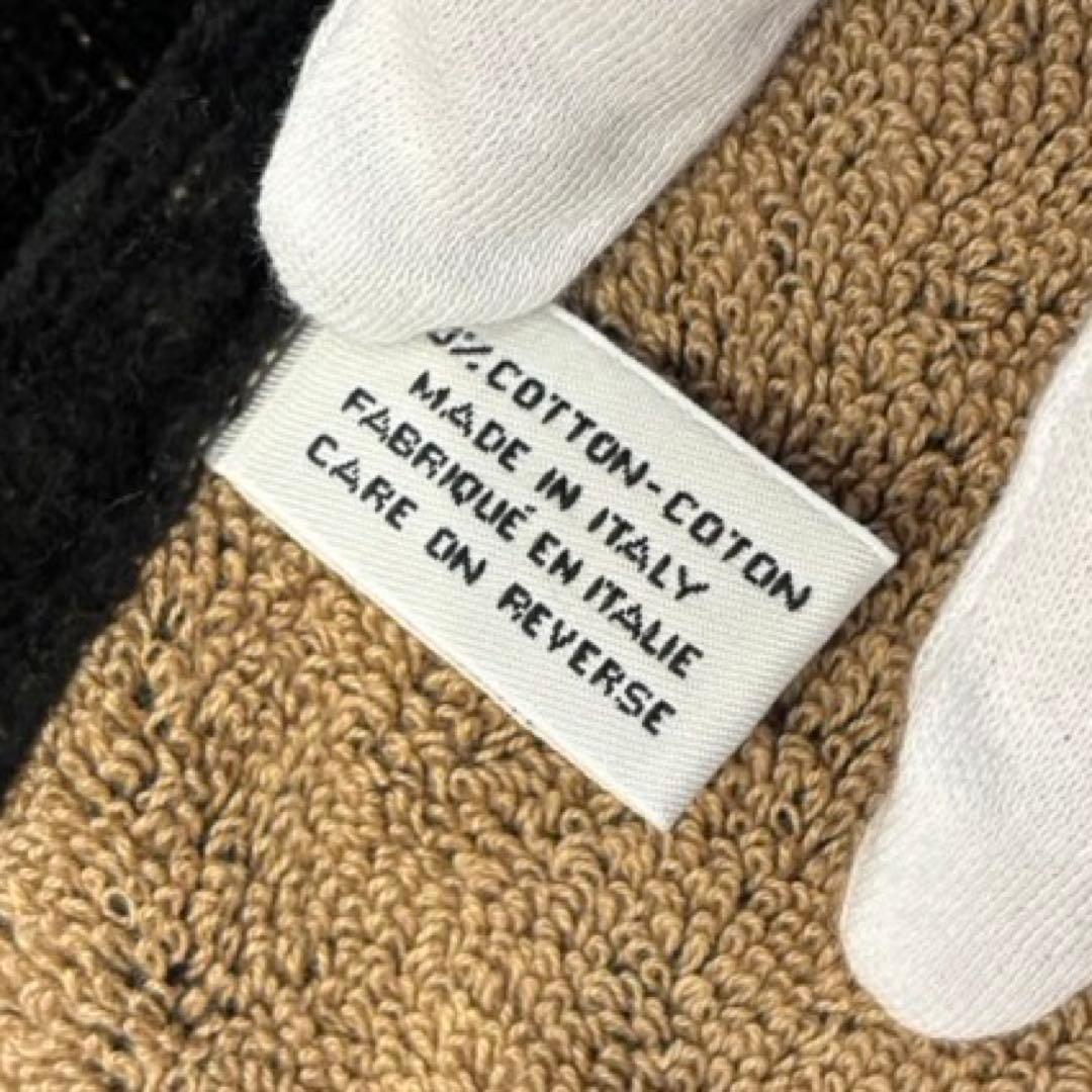 CHANEL ビーチタオル　ブラック×ベージュ　シャネル