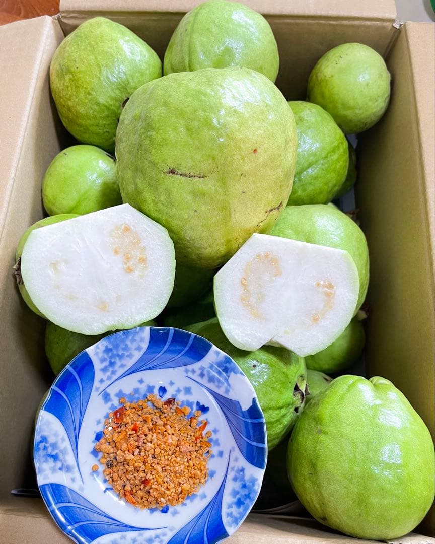 プロフィール必見　台湾の梨グアバです❗️硬いグアバ❗️5キロ箱込み　送料無料