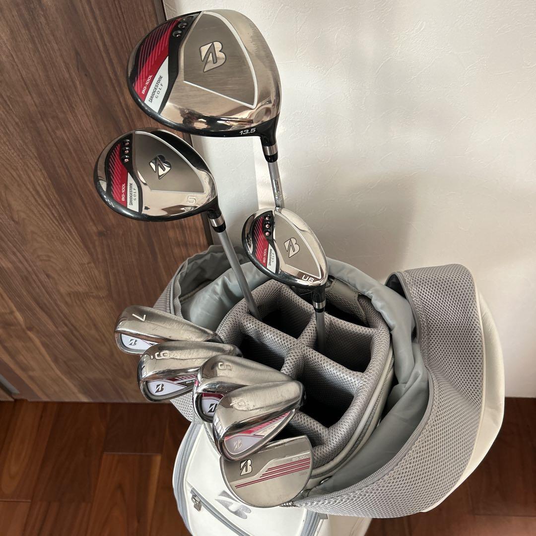 ブリヂストン レディース BG-100L キャディバッグ付 8本セット ピンク