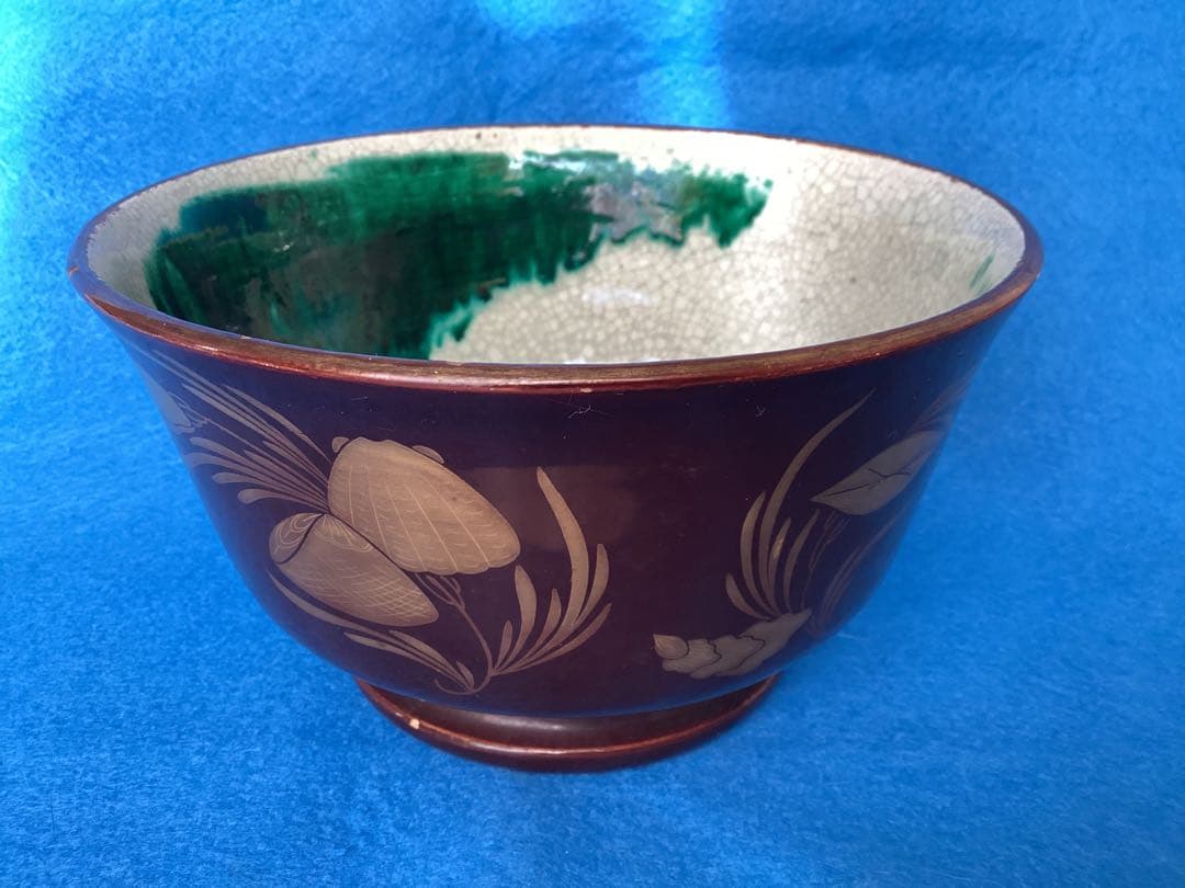 ヴィンテージ　豊楽焼　茶道具　金彩　金継ぎ茶碗　陶芸　漆工芸　江戸後期〜大正