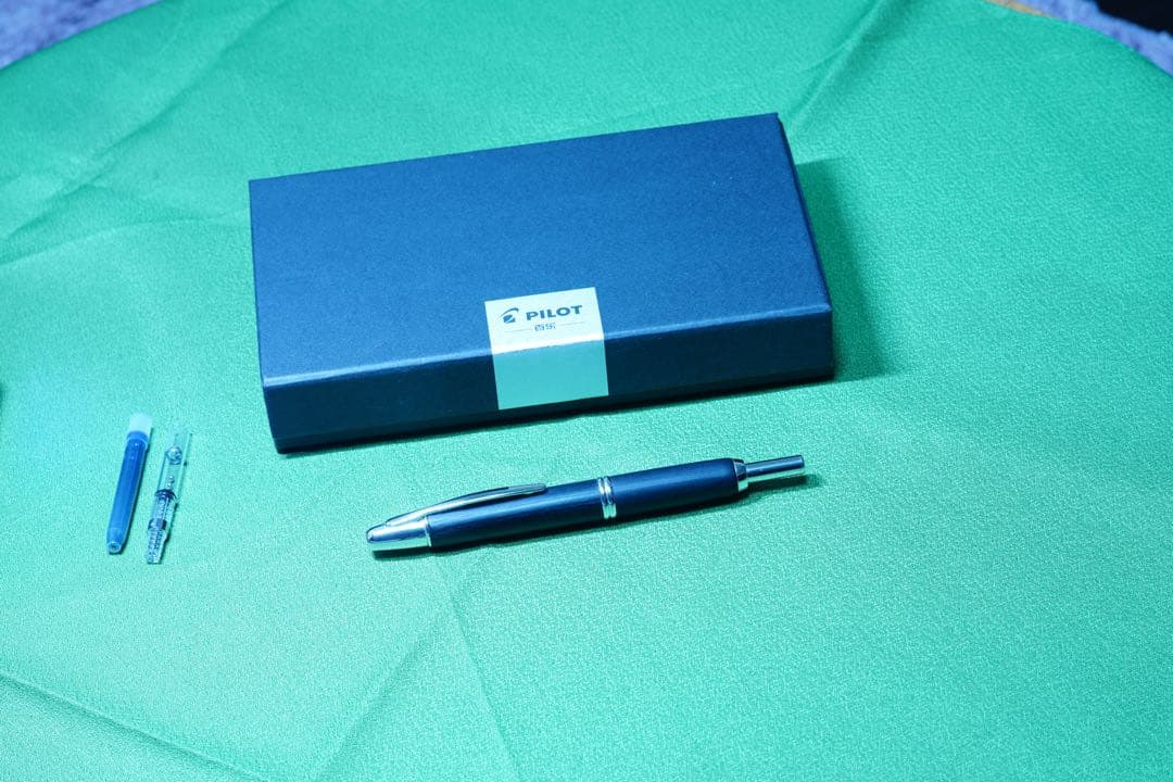 PILOT 18k capless木軸 黒 インクカートリッジ付き