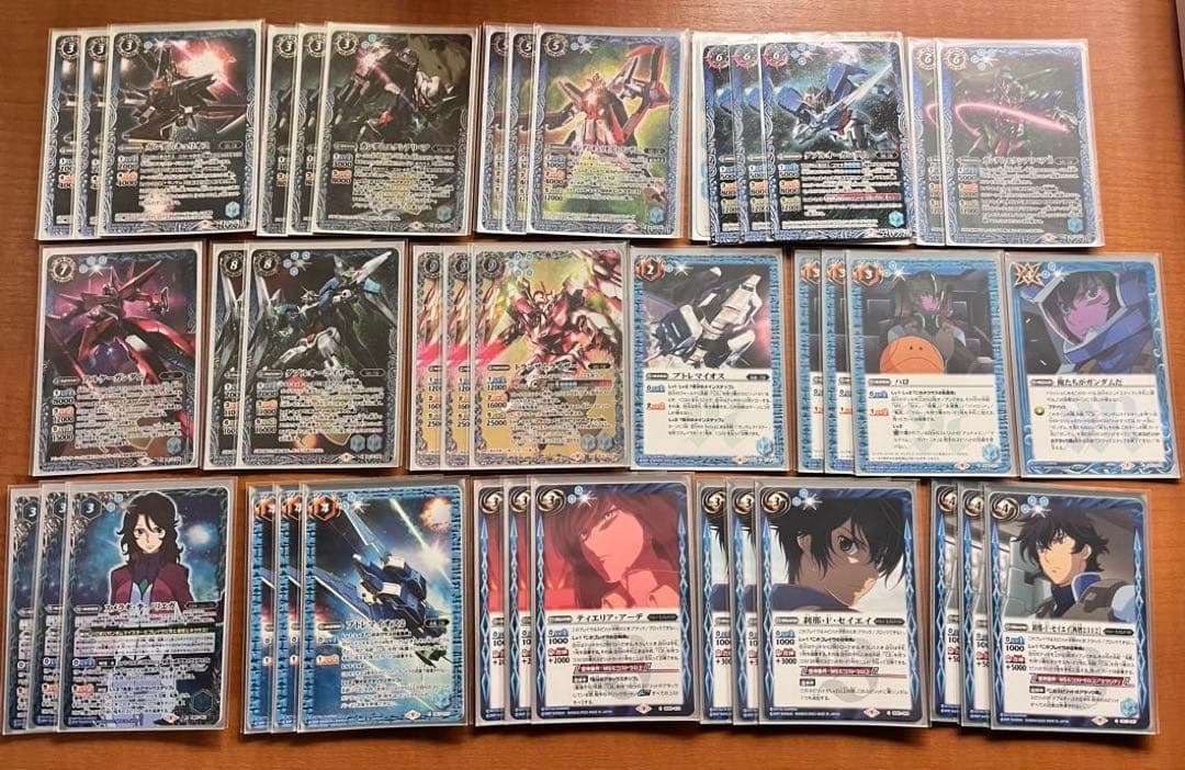 ダブルオーデッキ　転醒カード　スリーブ付