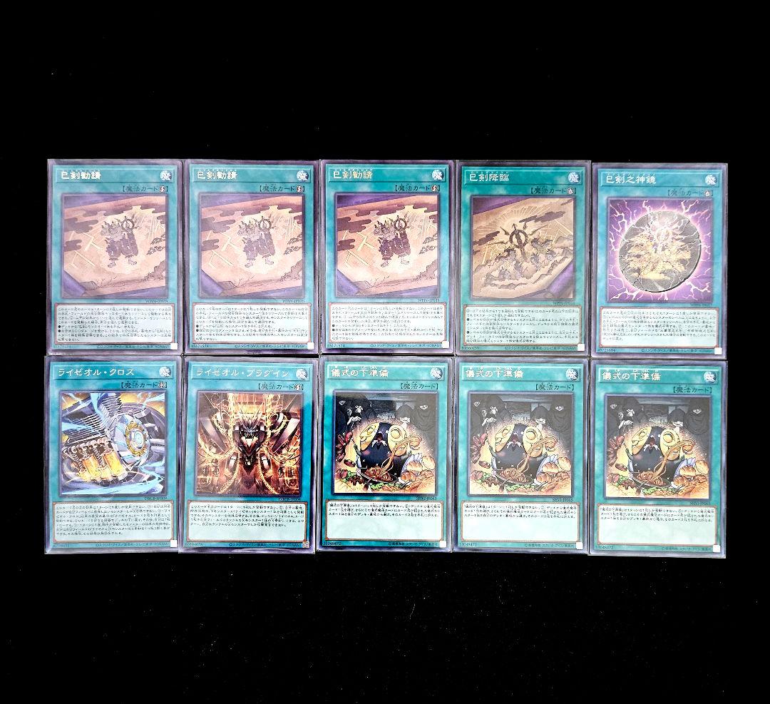 遊戯王 【本格構築‼️】巳剣 ライゼオル 構築済みデッキ‼️ 巳剣デッキ