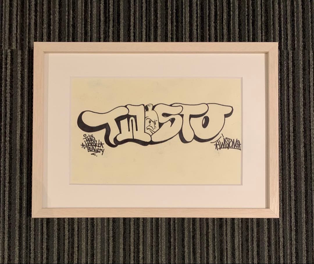 真作 Barry McGee バリーマッギー 原画 サイン入 絵画