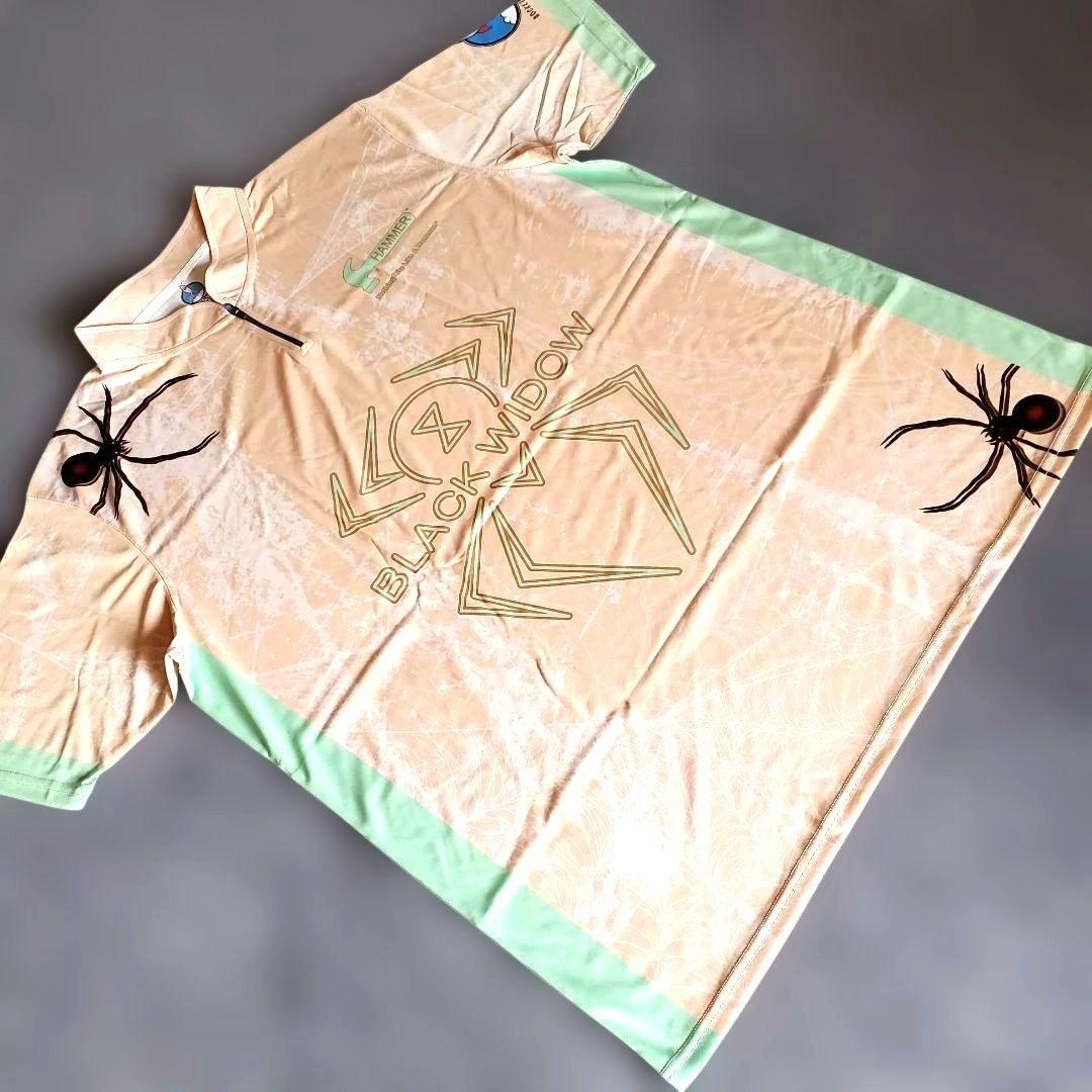 日本未発売✨ブラックウィドー【日本サイズ4L】オレンジ　大きめ　ボウリング