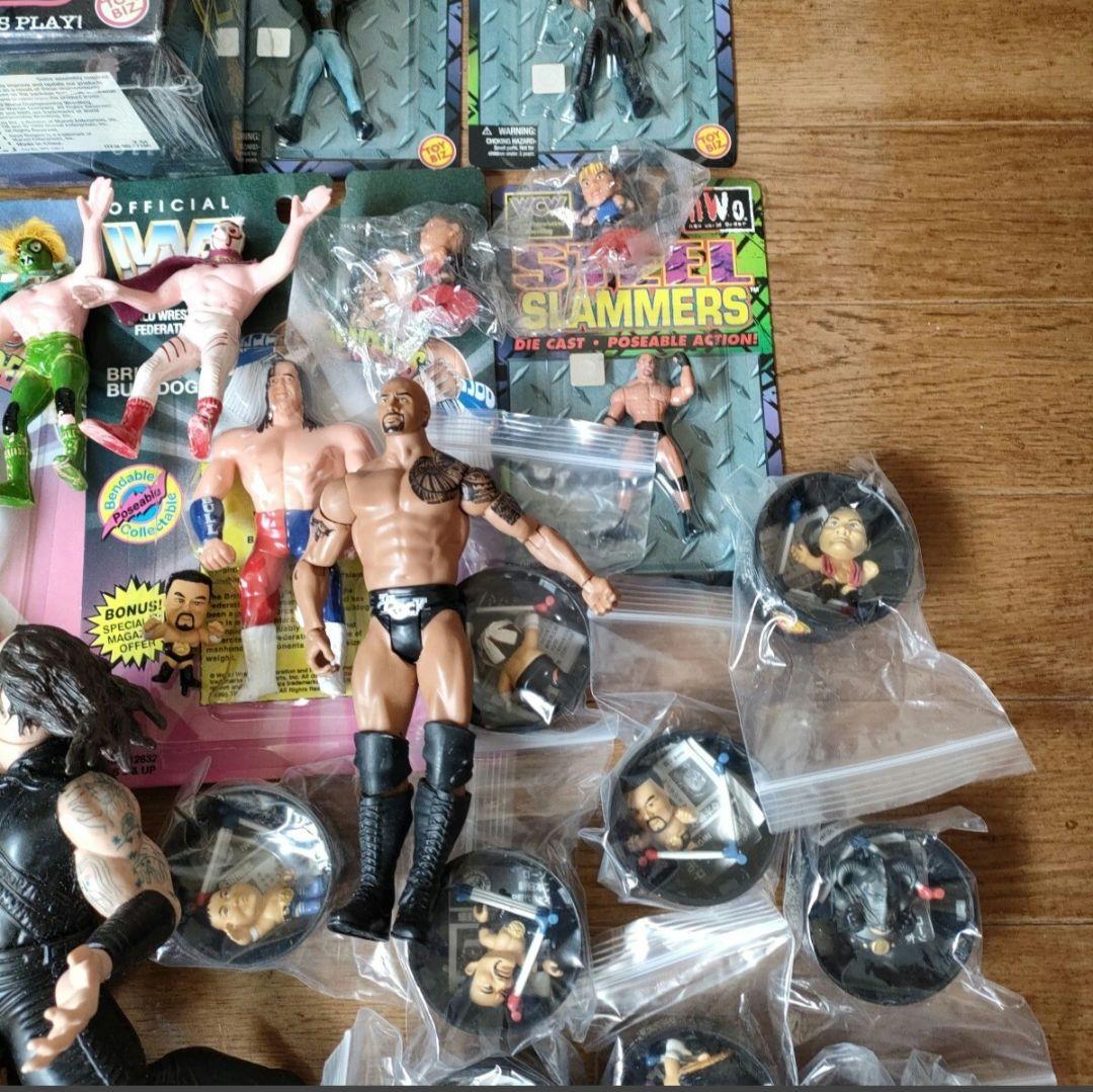 プロレスフィギュアまとめ売り　wwe 全日本新日本プロレスハズブロマテル