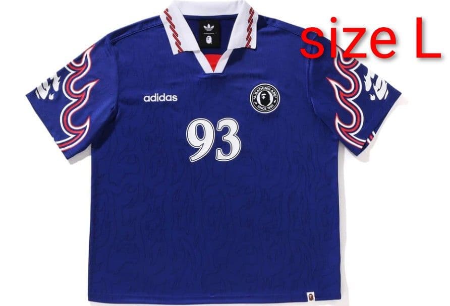 ウェア A BATHING APE x adidas Flame Jersey L