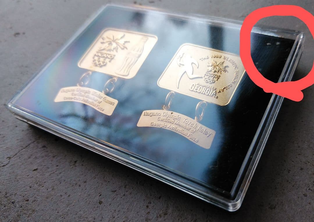 長野オリンピック　聖火リレー　ジョージア（コカコーラ）ピンバッジ