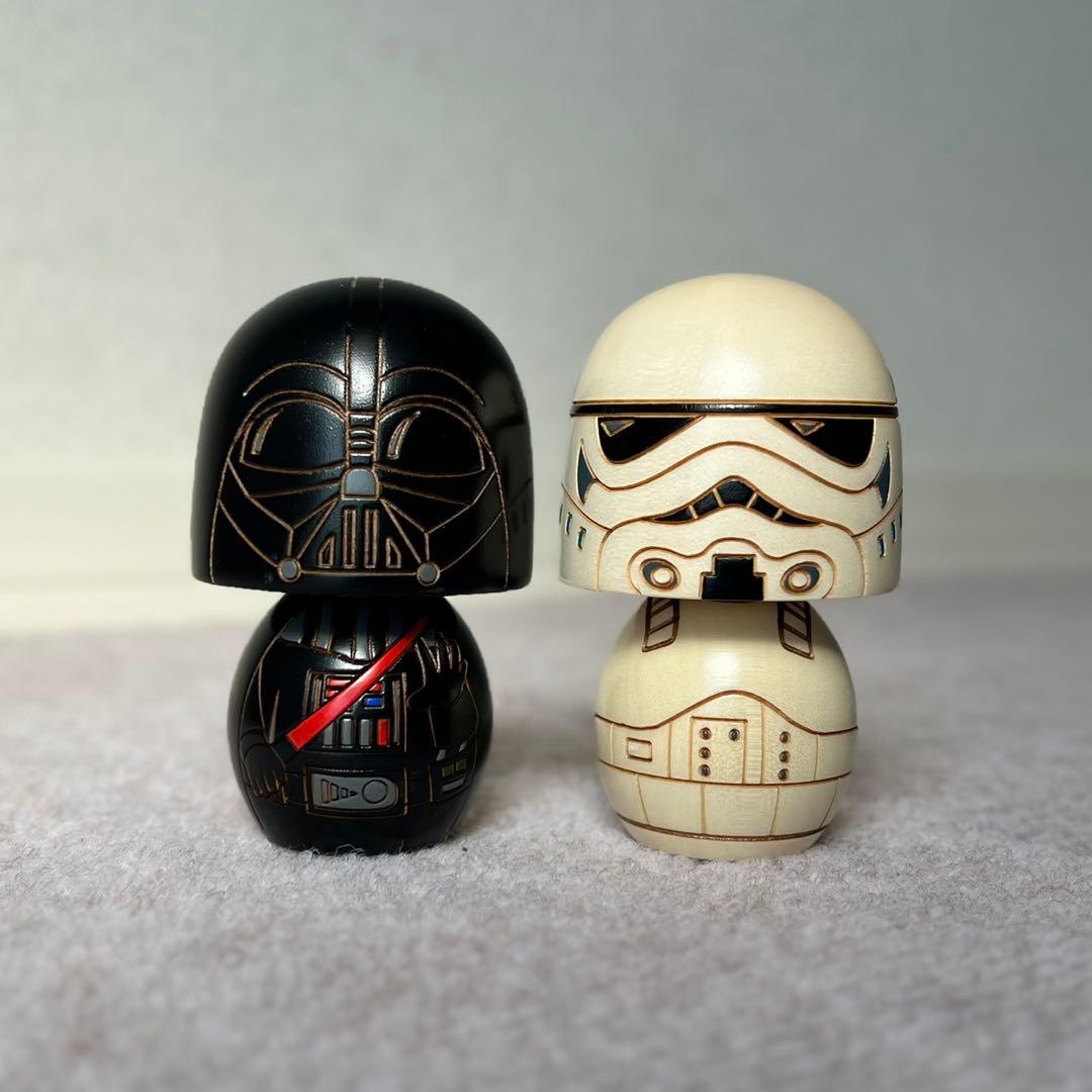 卯三郎こけし　スターウォーズ　ダースベーダー　ストームトリーパー
