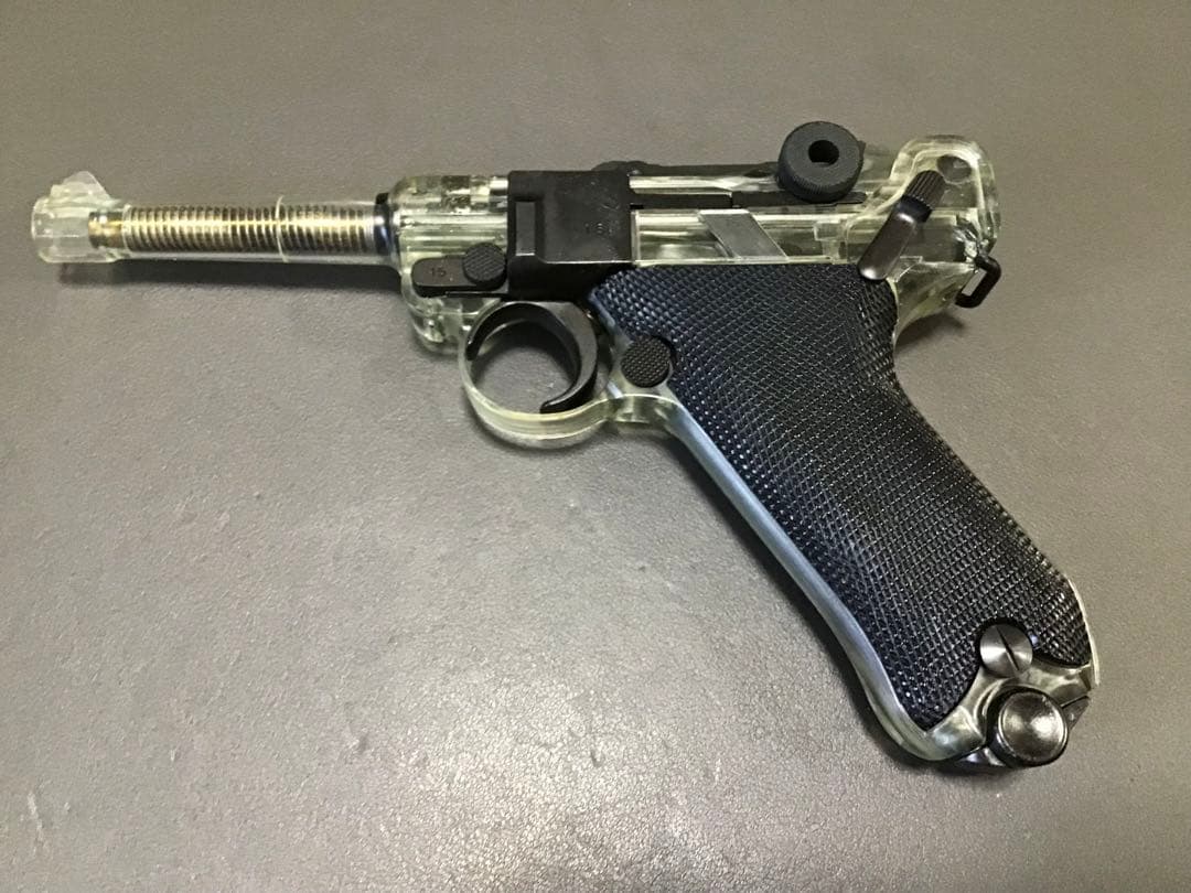 タナカ P08 スケルトン マガジン2個＋ブラックグリップ＋ハードケース付