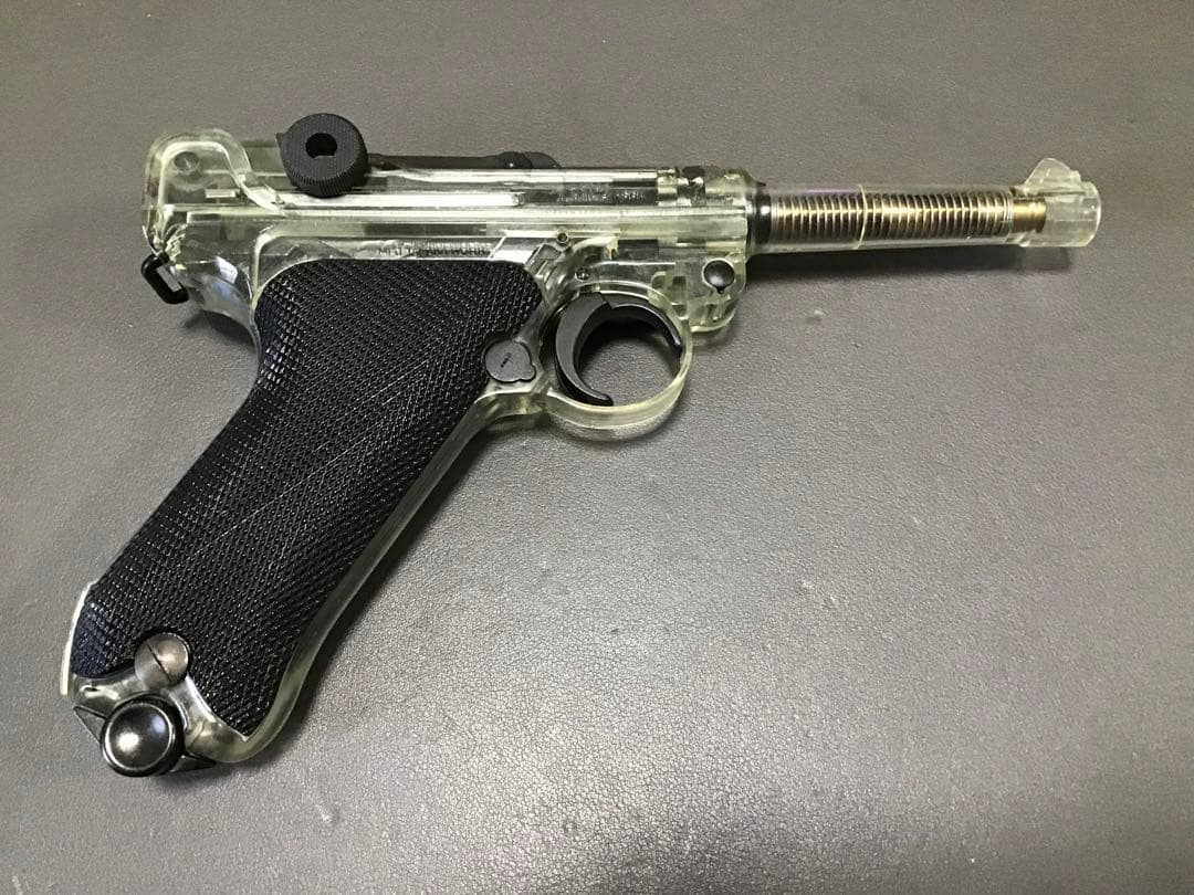 タナカ P08 スケルトン マガジン2個＋ブラックグリップ＋ハードケース付