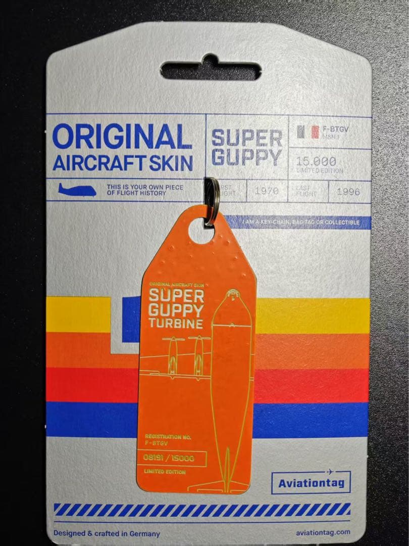 スーパーグッピー Aviationtag 橙色