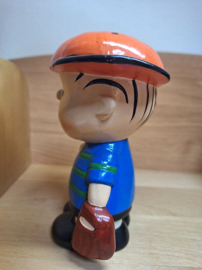 希少　ヴィンテージ　スヌーピー　ピーナッツ　ライナス　陶器　貯金箱