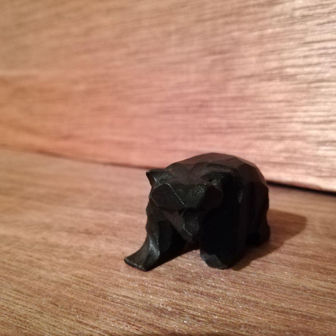 当時物　北海道　25年前　ビンテージ　黒 熊の木彫り　　90年代　熊　木彫り