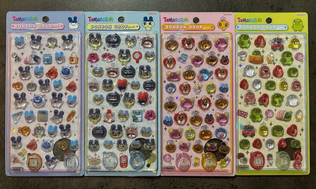 か*ん様 【たまごっち】ボンボンドロップシール 4種まとめ売り①