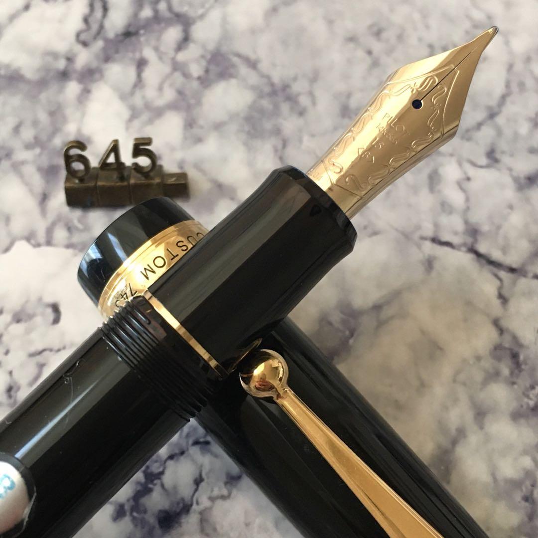 #645 オーバーホール済み 万年筆 パイロットCUSTOM 743 14k