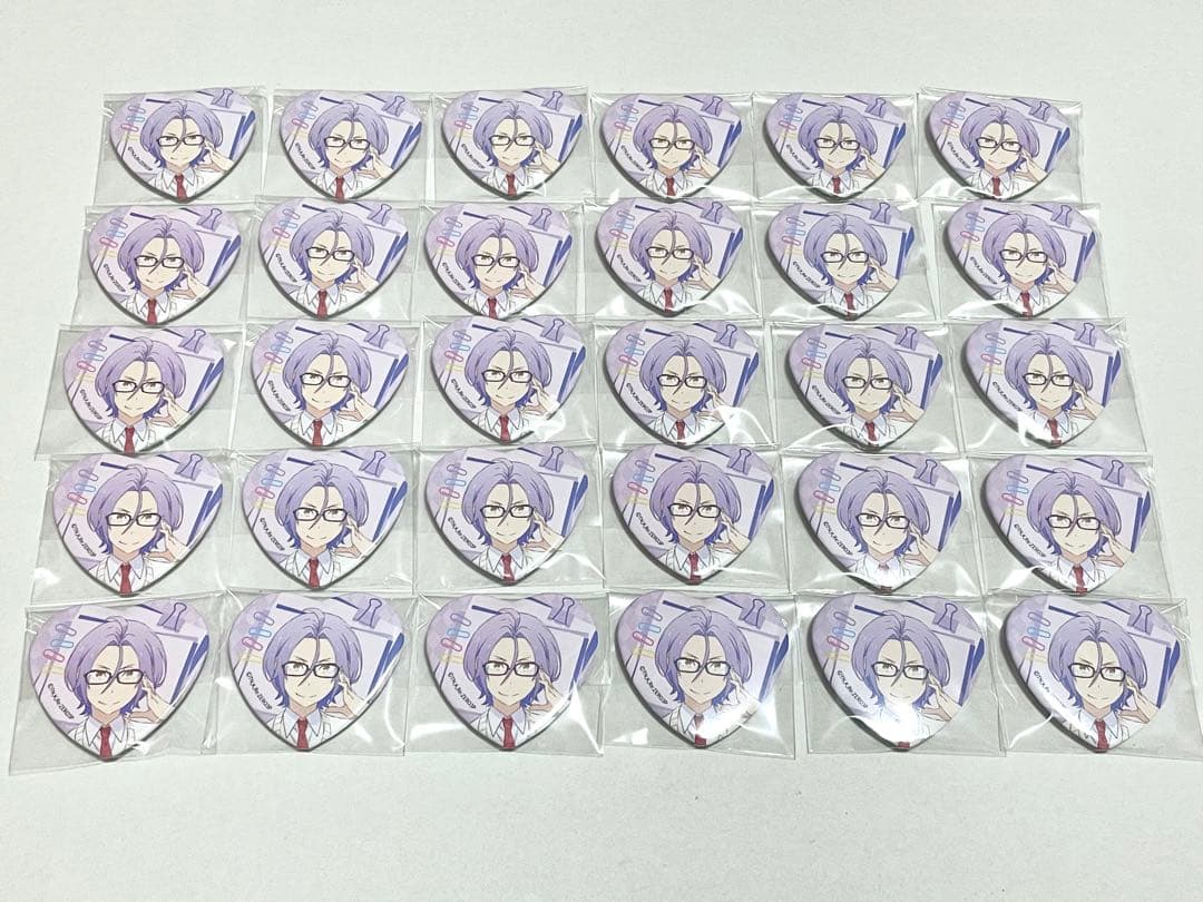リゼロ ユリウス 異世界学園生活 ハート缶バッジ 60点