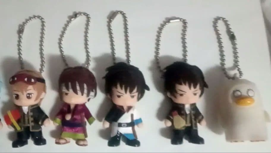 銀魂　新選組　土方十四郎　沖田総悟　高杉晋助　キューピー ?　人形　キーホルダー