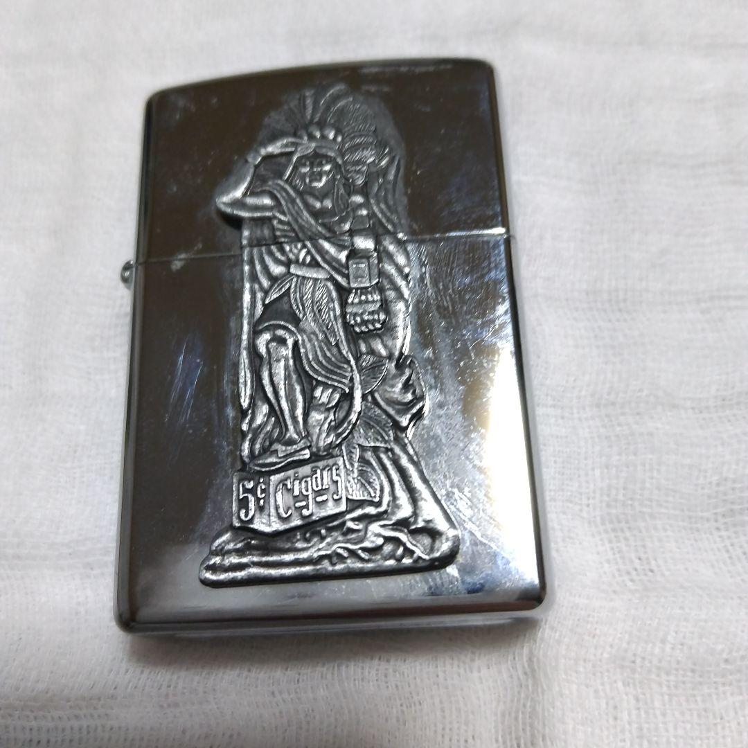 Zippoライター インディアンデザイン
