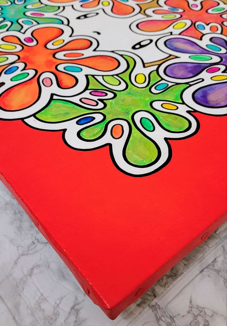 ★鈴木哲也★F10(530×455mm)アクリル原画1点物★送料無料#129