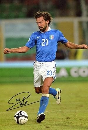 アンドレア　ピルロ　イタリア代表　証明書付き　直筆サイン入りフォト　レア!