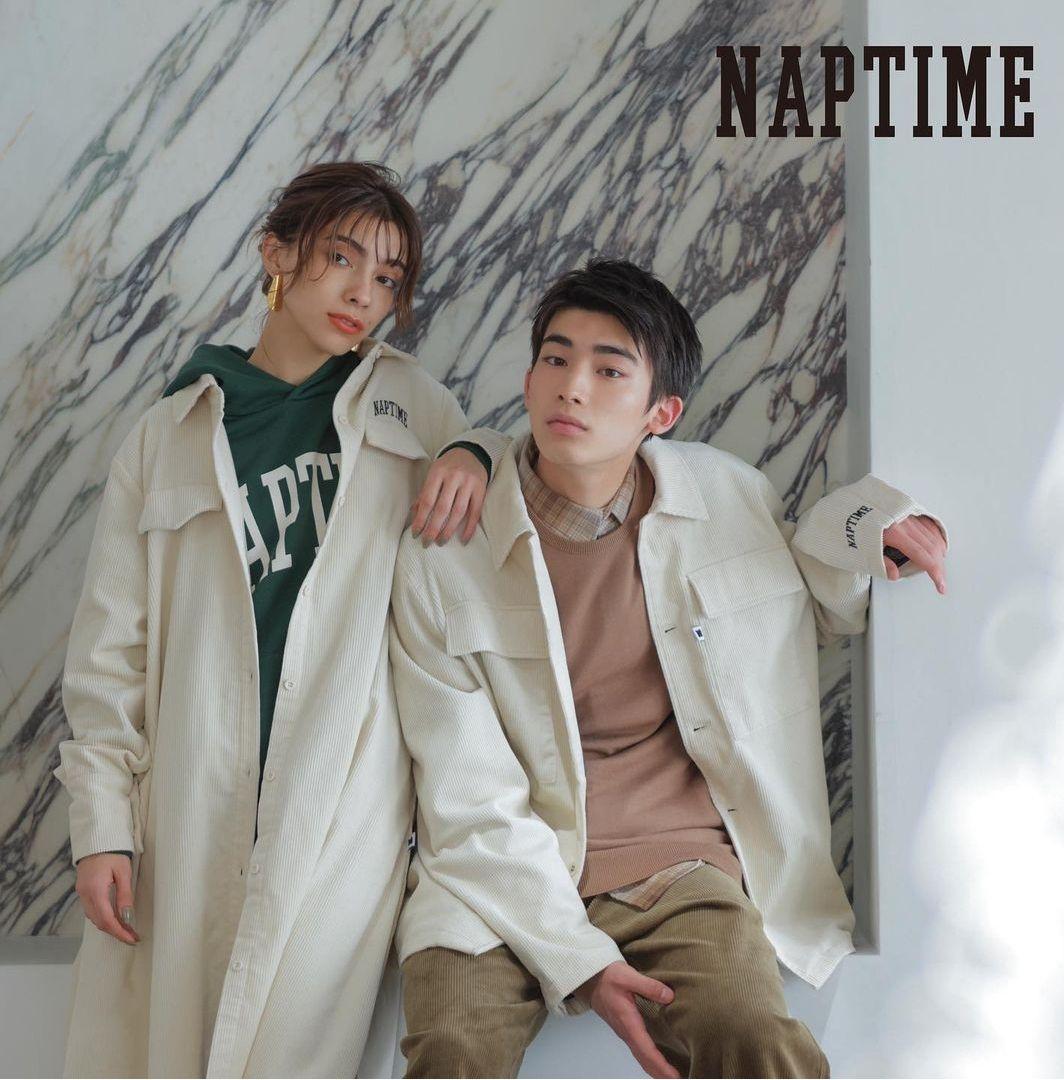 naptime 2022 FW ナップタイム　コーデュロイワンピース　ホワイト