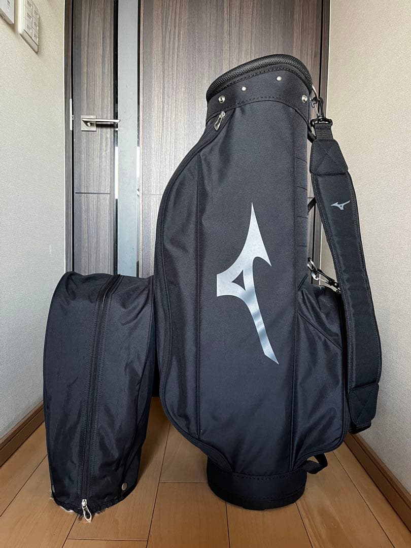超美品人気ミズノ　MIZUNO カート式キャディバッグ　8.5型　軽量2.1kg