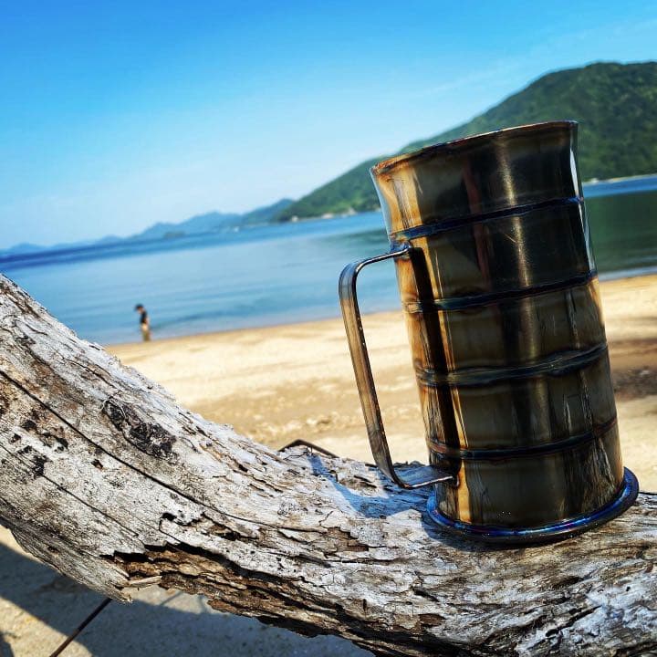 ハンドメイドステンレスジョッキ