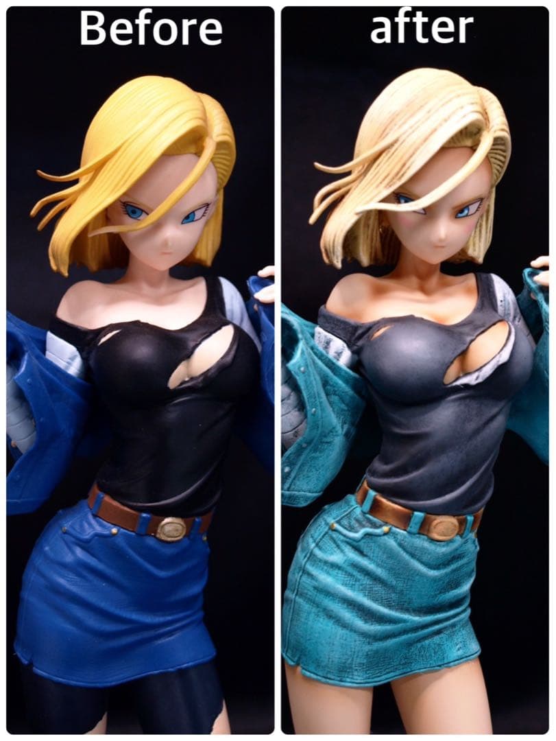 ドラゴンボール 人造人間18号 フィギュア リペイント グリッター&グラマラス