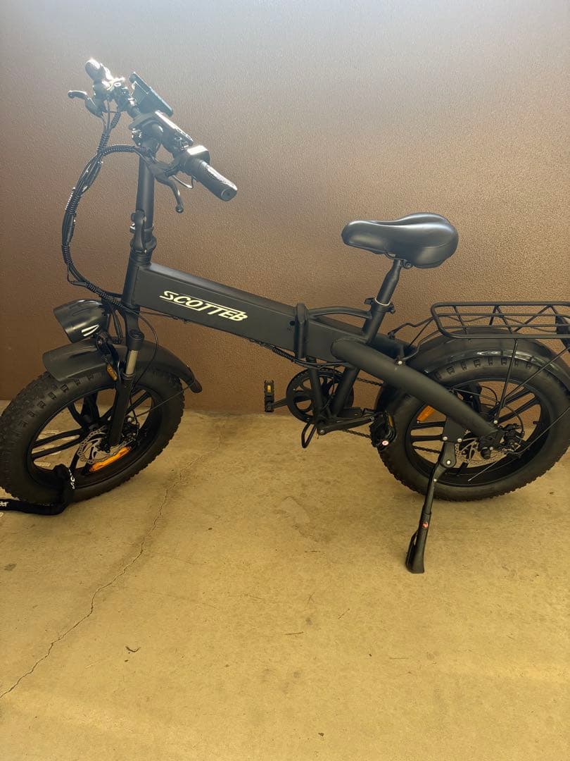ジャンク品　SCOTTEB 電動アシスト自転車 e-bike折りたたみ式 黒