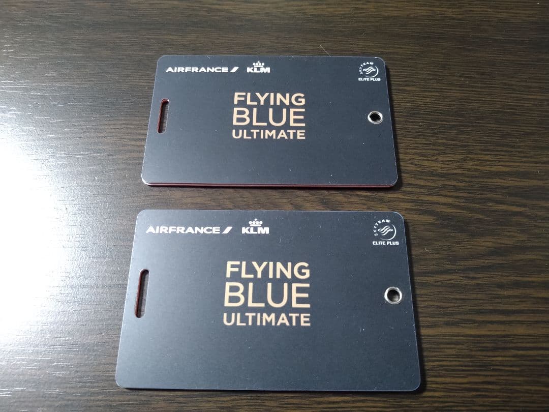 【超レア】新品エールフランス航空 最上級クラス アルティメット会員ネームタグ2枚
